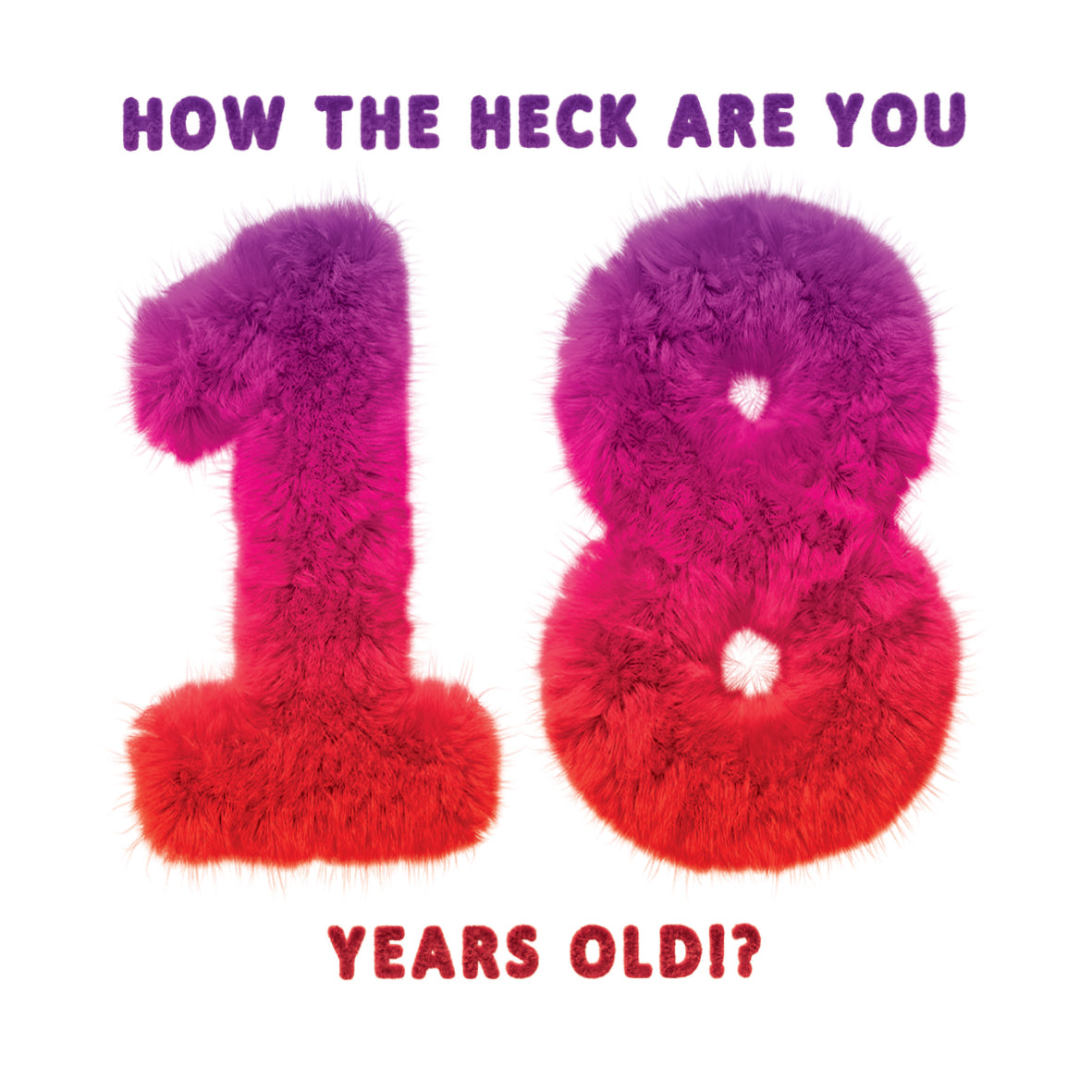 18th Birthday Card. How The Heck Are You 18 Years Old? Milestone Birthday Card (Pack of 6)