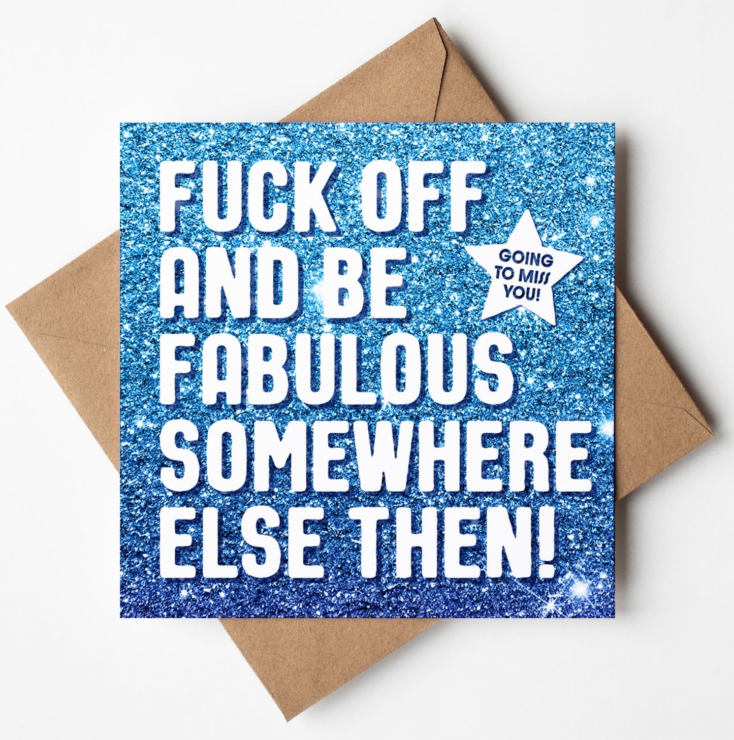 Fuck Off Fabulous Glitter Card (Pack of 6)