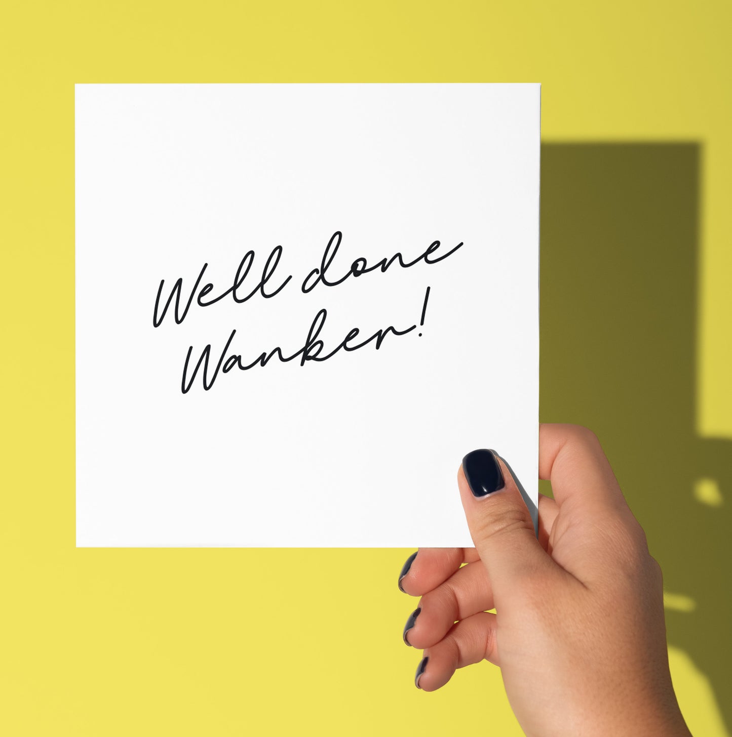 Well Done Wanker Script Card (Pack of 6)