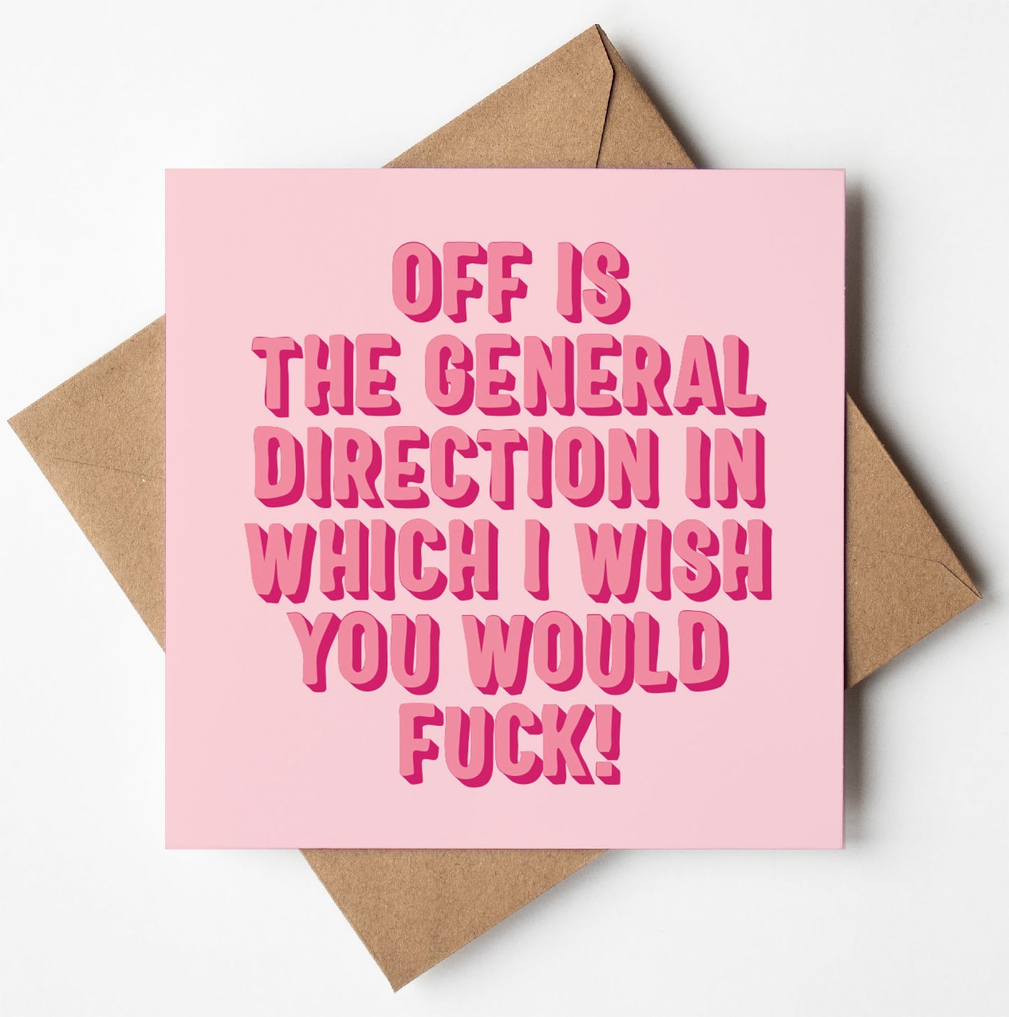 Off Is The Direction Type Card (Pack of 6)