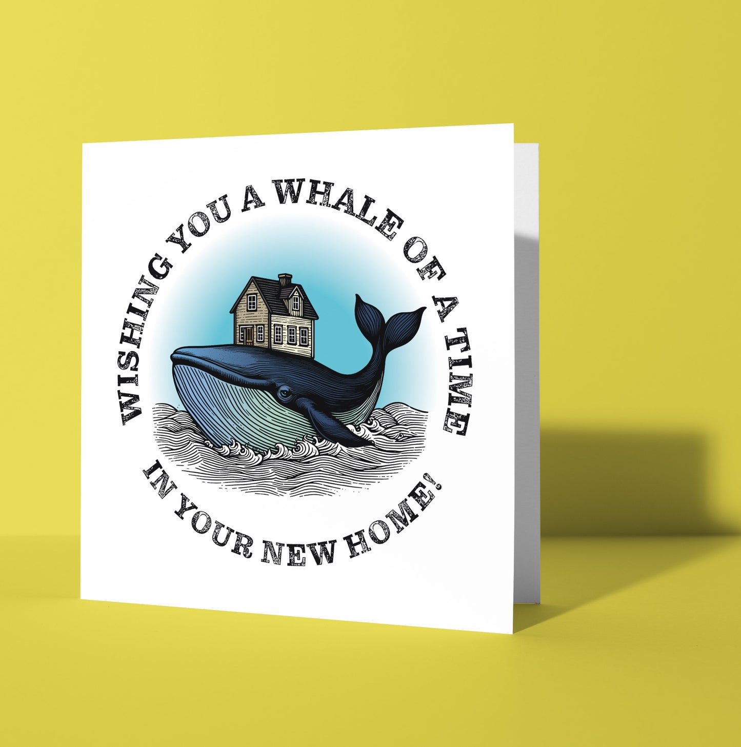 Wishing You A Whale Of A Time In Your New Home! Card (Pack of 6)