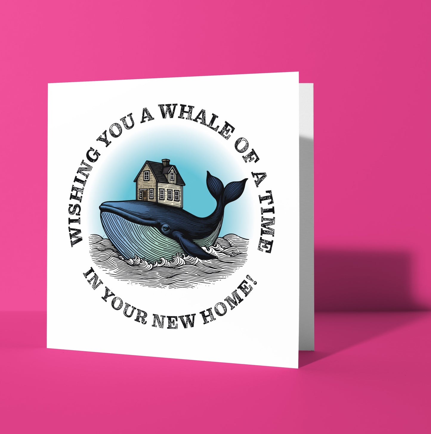 Wishing You A Whale Of A Time In Your New Home! Card (Pack of 6)