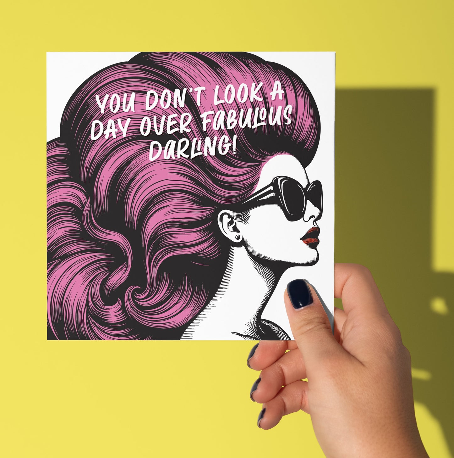 You Don't Look A Day Over Fabulous Darling! Vintage Babes Happy Birthday Card (Pack of 6)
