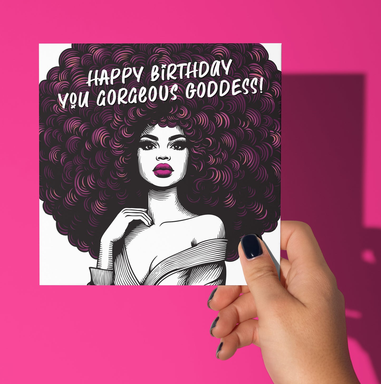 Happy Birthday You Gorgeous Goddess! Vintage Babes Birthday Card (Pack of 6)