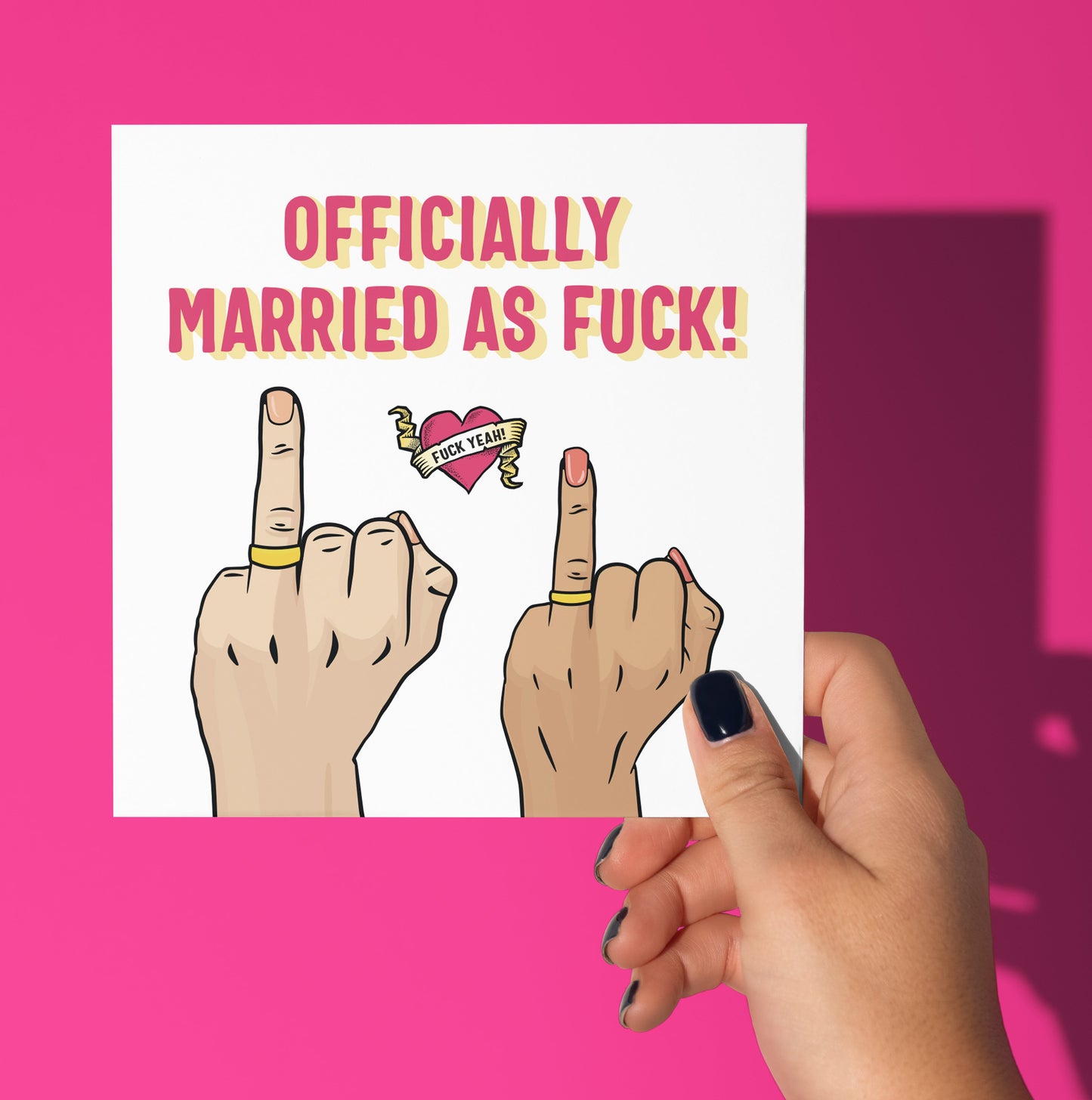 Officially Married As Fuck Card (M/F) (Pack of 6)
