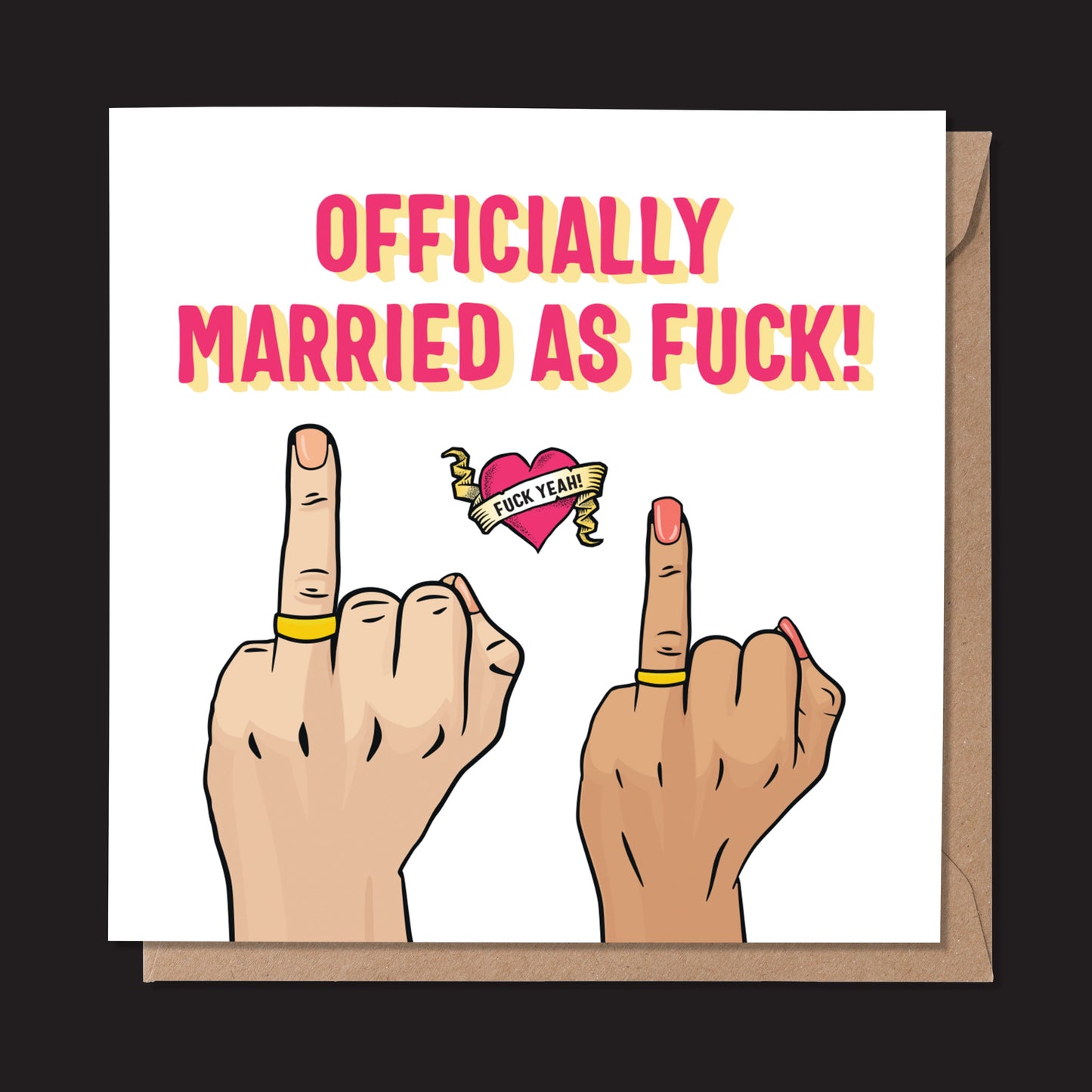 Officially Married As Fuck Card (M/F) (Pack of 6)
