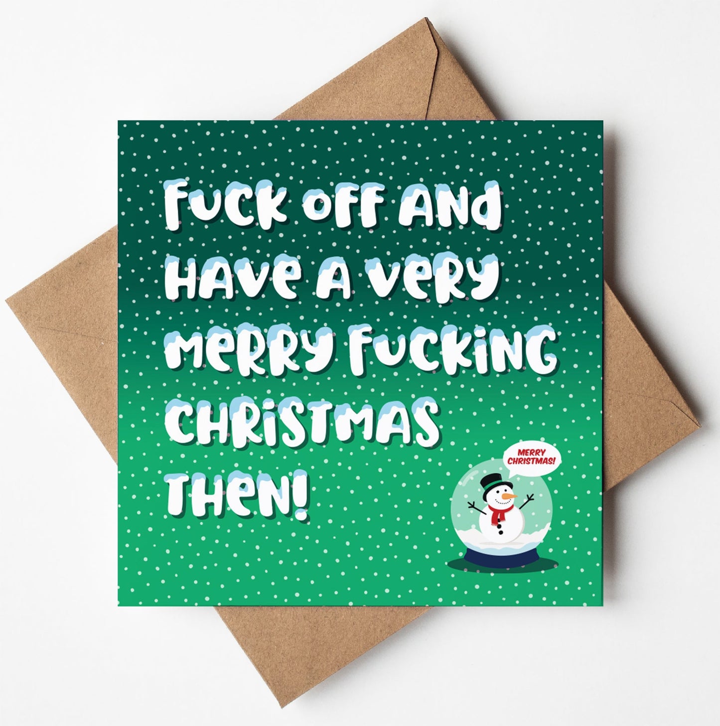 Fuck Off Merry Christmas Card (Pack of 6)