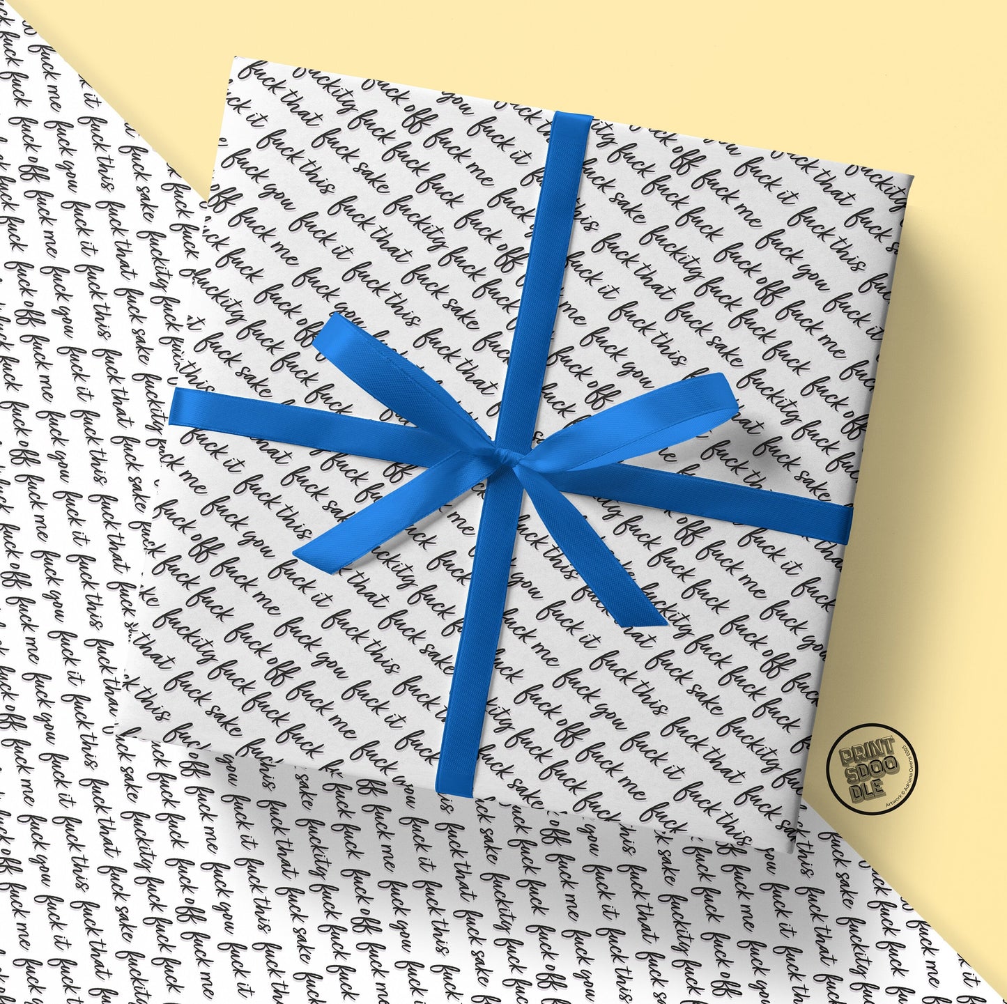 Fuckity Fuck Gift Wrap - Flat Sheet